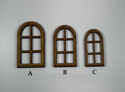 Windows Terrain Building Bits 28mm Laser Cut MDF FAST SHIPPING US SELLER S3.