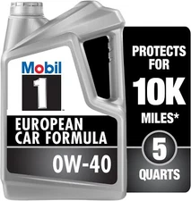 Mobil 1 FS European Car Formula Full Synthetic Motor Oil SAE 0W-40, 5 Quart NEW