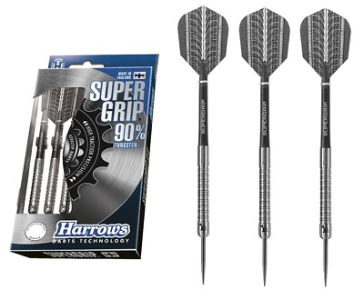 Dart Harrows Supergrip 90% Tungsten - 23g Steeldart Set - Neu