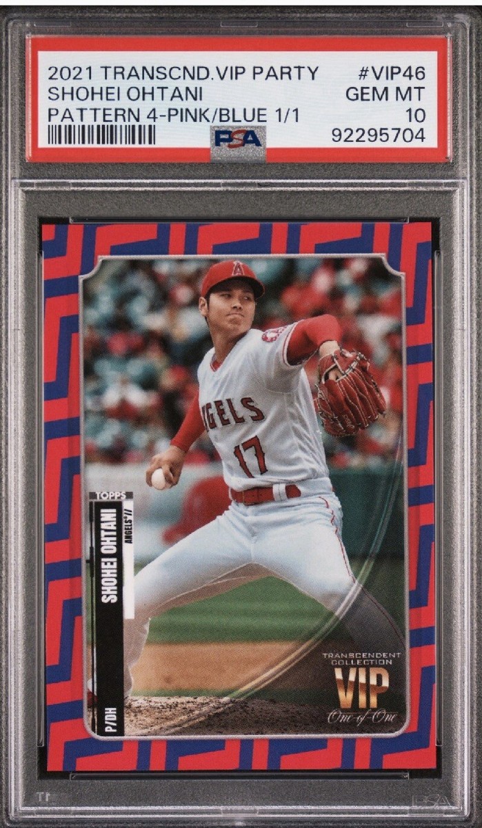 1/1 POP 1 PSA 10 2021 Topps Transcendent Shohei Ohtani VIP Party