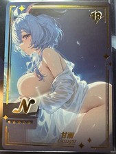 Ganyu Genshin Impact Genki Parade N 18 Anime Waifu Trading Card Goddess Story