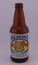 Sedona Beer, Kessler Brewing, Helena MT, Empty 12oz Beer Bottle With Cap