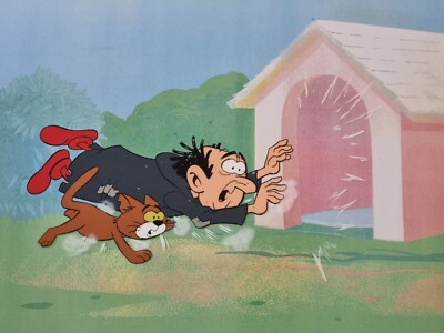 Hanna Barbera GARGAMEL Original 80er TV SCHLÜMPFE Animation Kunst Produktion Cel #121