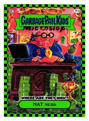 2010 GARBAGE PAIL KINDER FLASHBACK SERIE 1 WÄHLEN SIE IHRE KARTE GRÜNE PARALLELE AUFKLEBER - Bild 318 von 321