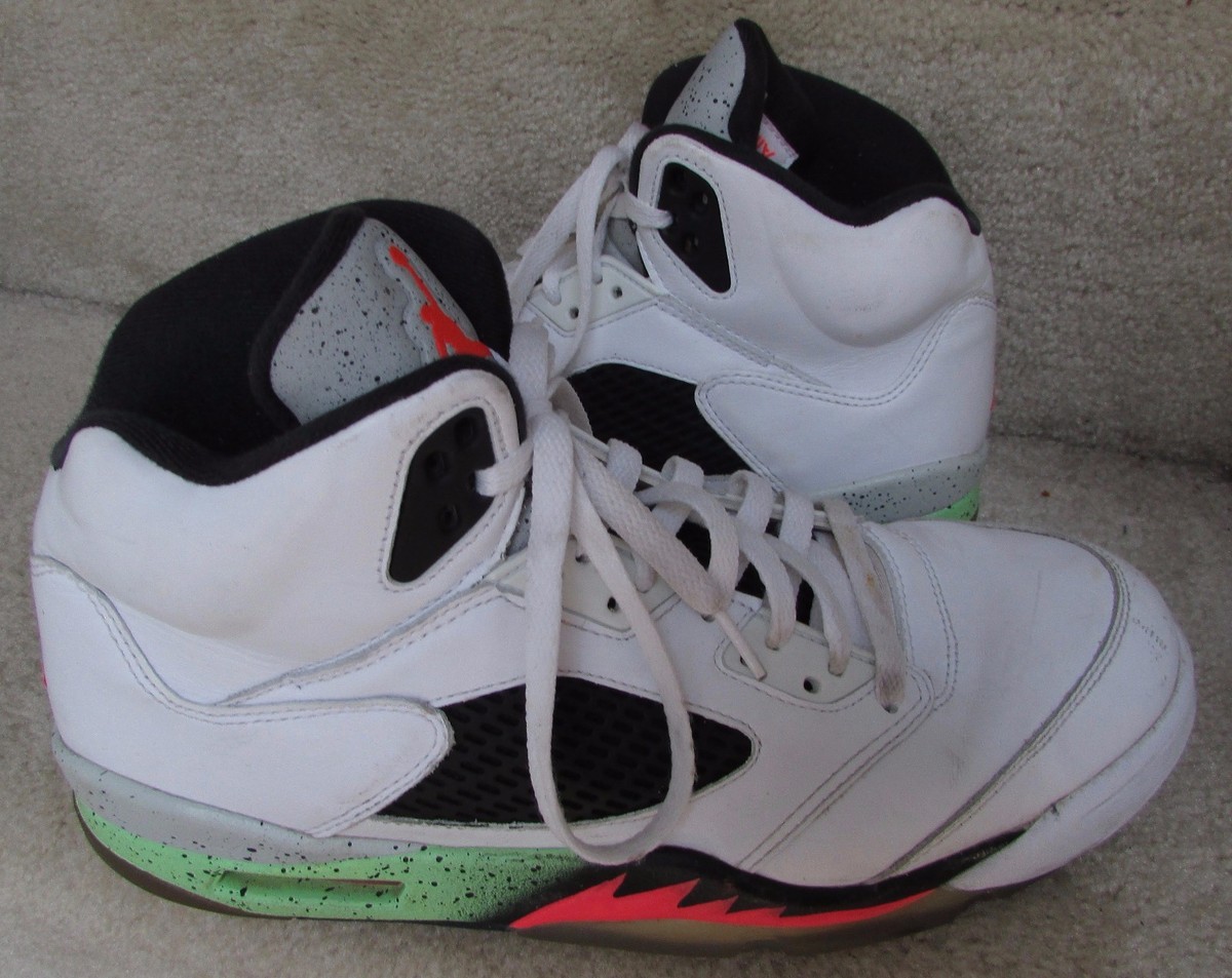 Nike Air Jordan 5 Retro Pro Stars 2015 White, Black, Green  display picture 1