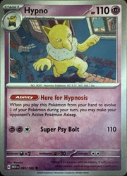 Hypno 097/165 Scarlet & Violet 151 Uncommon Pokemon Card