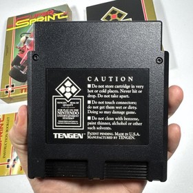 Super Sprint (NES 1989) Complete! CIB! With Box and Instruction Manual