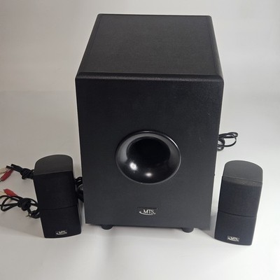 MTS Power Active Subwoofer 5.1 Surround Sound w/Two Satellite Speakers
