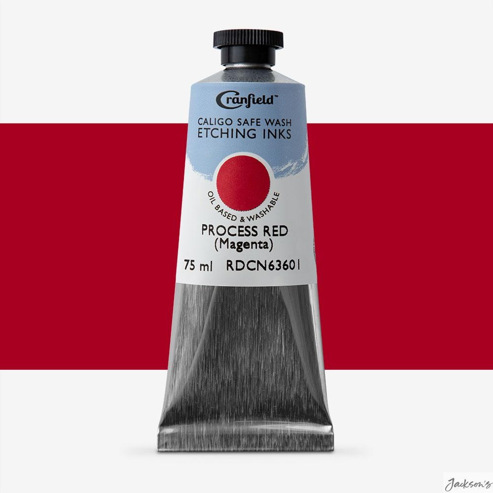 Cranfield Caligo Safe Wash Etching Ink Oil Based 75ml Process Red Magenta