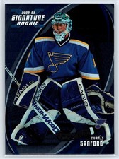 2002-03 Be a Player Signature Series Curtis Sanford Rookie Blues RC #178
