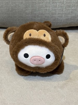 NEW, SMOOCHY PALS FUZZY HOODED MONKEY PLUSH, 10''