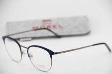 NEW MOREL LIGHTEC 30194L BG02 BLUE SILVER BLK AUTHENTIC W/CASE EYEGLASSES 51-20