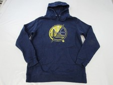 New -Minor Flaw- Golden State Warriors Mens Size M Medium Navy Hoodie