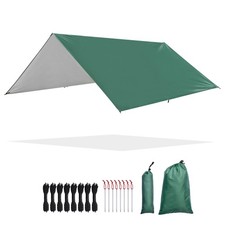 Yescom 10x10FT Camping Tent Tarp Hammock Rain Fly Waterproof Hiking Green