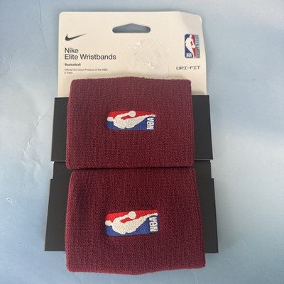 NBA Nike Elite Basketball Wristbands CT3739 690- Color Burgundy One Size Fit