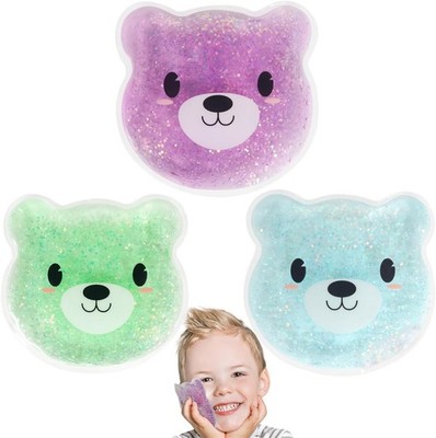 Kids Ice Packs Reusable Hot Cold Compress 3 Bears Toddler Baby Injury Relief