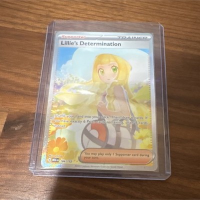 Pokémon TCG Lillie's Determination Full Art Holo Trainer 184/132