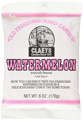 Claeys Old Fashioned Hard Candy Watermelon 6oz Bag