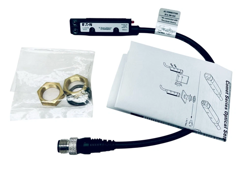 Eaton 12100RQD03 Photoelectric Sensor Tubular Housing Thrubeam Receiver - NEW - Image 3 of 4