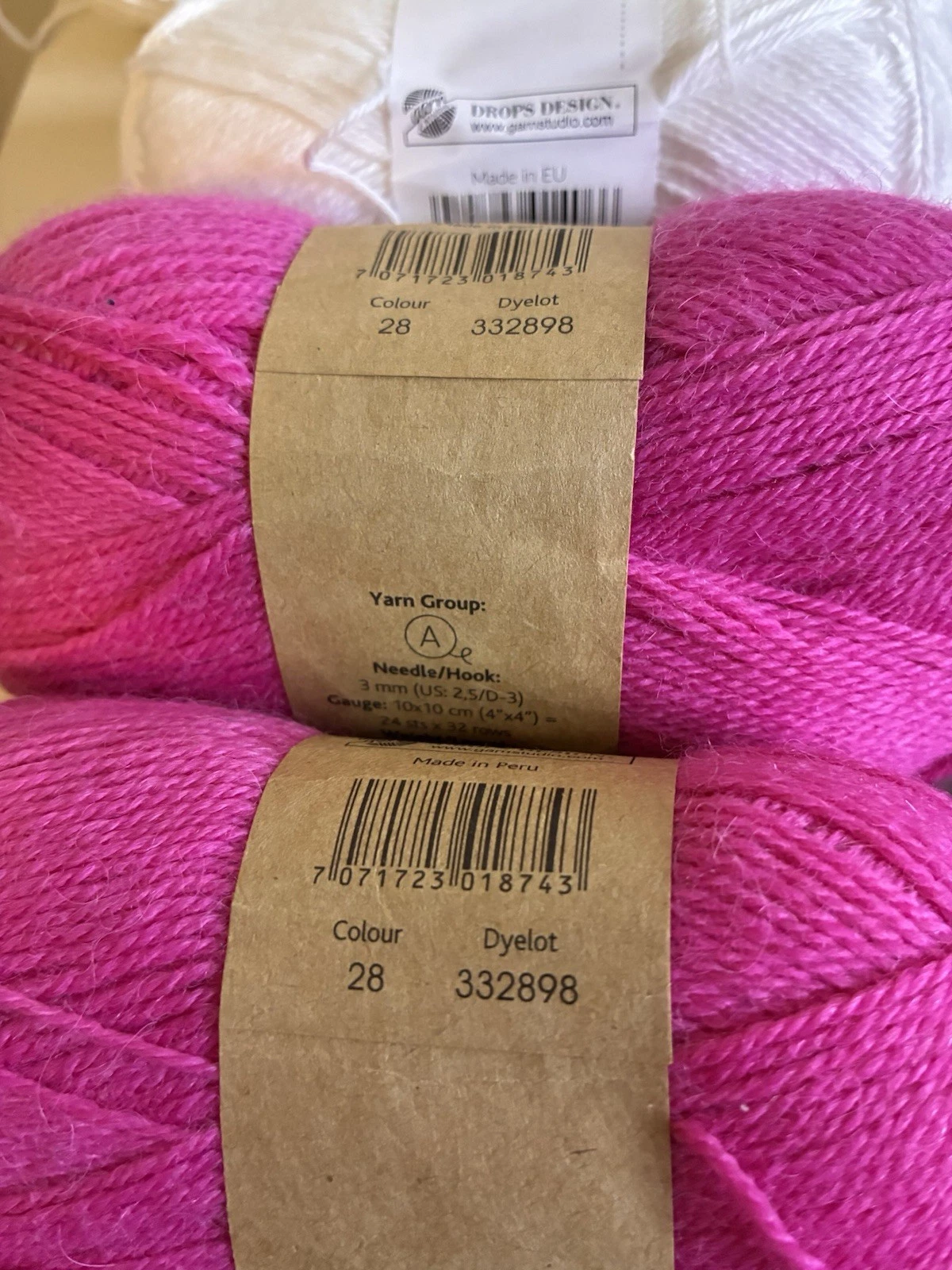 LOT OF 44 Drops Yarn Assorted Cotton Saffron image 8