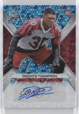 2019 Panini Spectra Rookie Neon Blue Prizm 27/99 Deionte Thompson Auto eq1