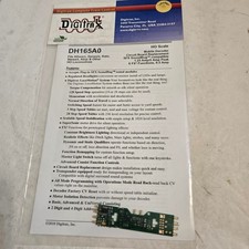 Digitrax DH165A0 HO DCC Decoder. New. Sealed.