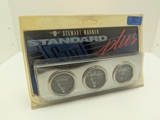 Vintage Stewart Warner 82217-b Standard Plus 3 Gauge Set New Vintage Stewart Warner 82217-b Standard Plus 3 Gauge Set New