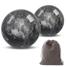 Hmsddan Traditional Chinese Baoding Balls, Marble Health Exercise Stress Reli...
