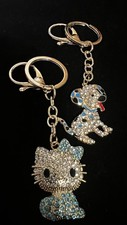2 Keychain/purse Charms Dog And Kitty NEW in package