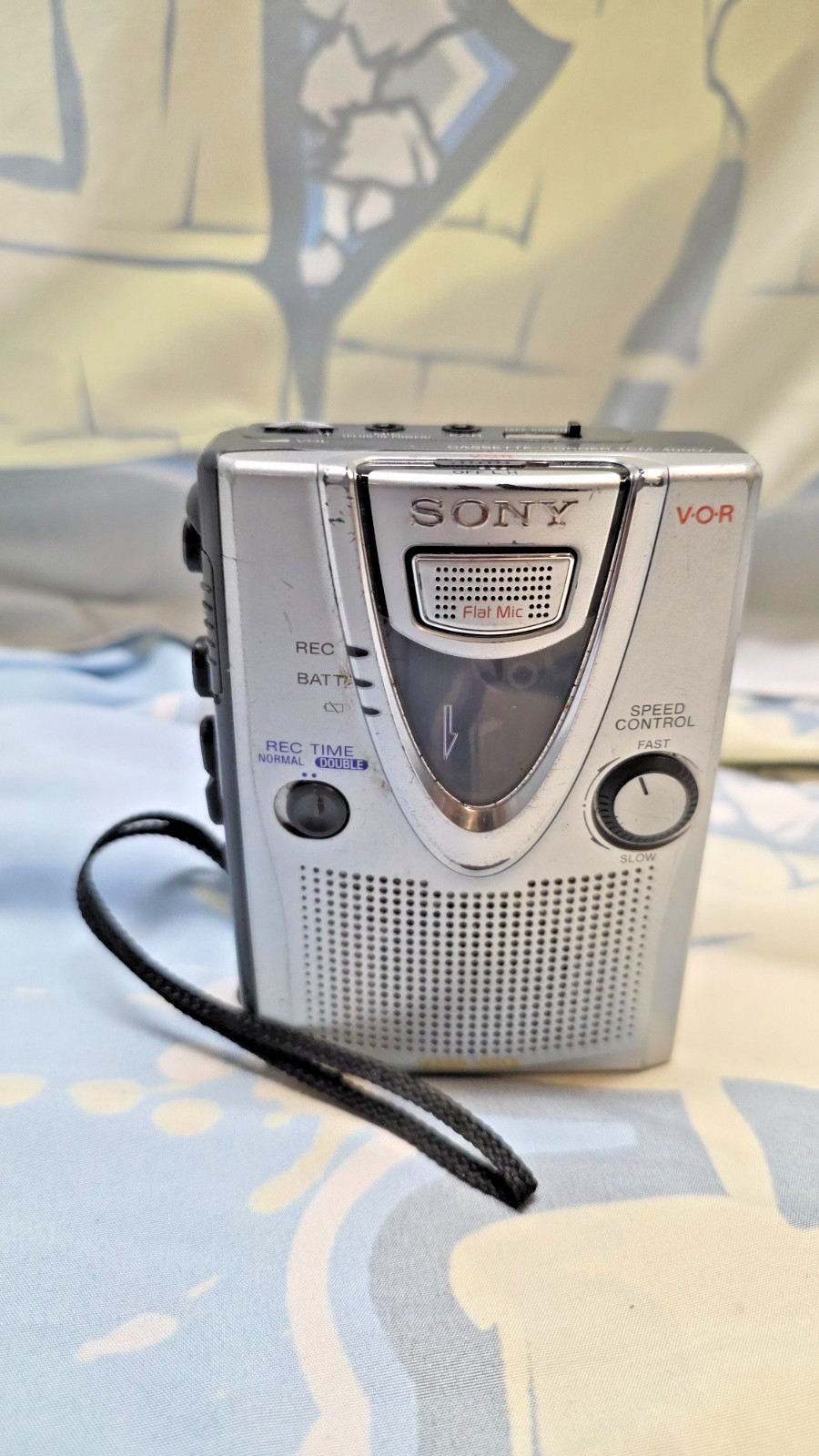 Sony TCM-400DV Handheld Cassette Voice Recorder Silver Walkman Tested Vintage