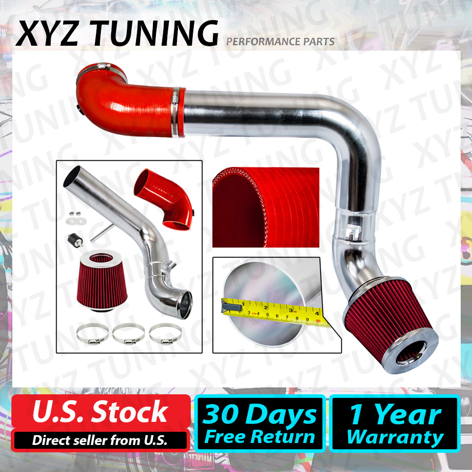 3.5" RED Cold Air Intake Kit + Filter For 2005-2010 Charger/Magnum 5.7L/6.1L V8