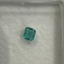 0.25 Ct GIA CERTIFIED Natural Colombian   Emerald Octagon Faceted Loose Gemstone