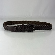 Brown Braided Leather Belt - Youth/Kids Size 22