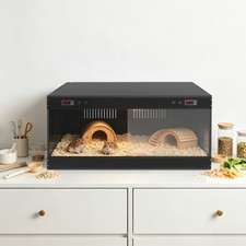PVC Reptile Enclosure Tank, Reptile Terrarium with Temperature Controller