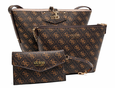 Guess Handtasche / Tasche / Handtaschen Set Eco Brenton -Tote Bag- Neuwertig Rar