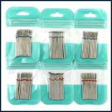 Juego de 10 brocas de diamante para uñas manicura pedicura fresadora fresadora herramientas para rebabas