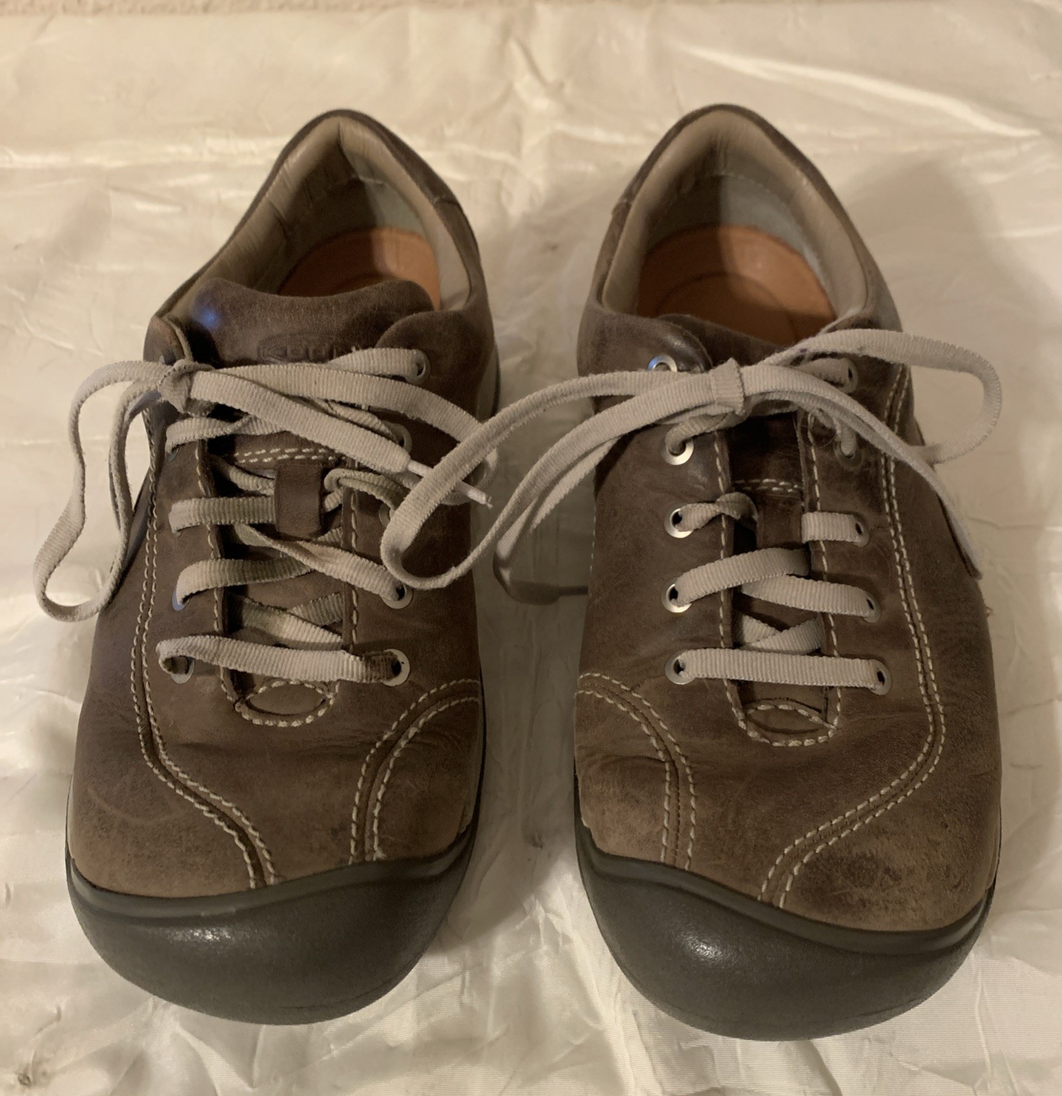 Scarpe sneakers Keen Presidio II Oxford donna 7 5 pelle marrone