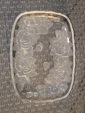 Studio Nova Winter Rose Hors D'Oeuvre Oblong 11 1/2" x 8 1/2” Divided Serving