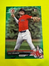 69613 	2017 Bowman Draft Green #BD193 Cole Brannen RED SOX RC 18/99