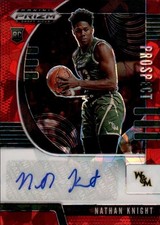 2020 Panini Prizm Draft Picks #PA-NK Nathan Knight Prospect AUTO Red Ice