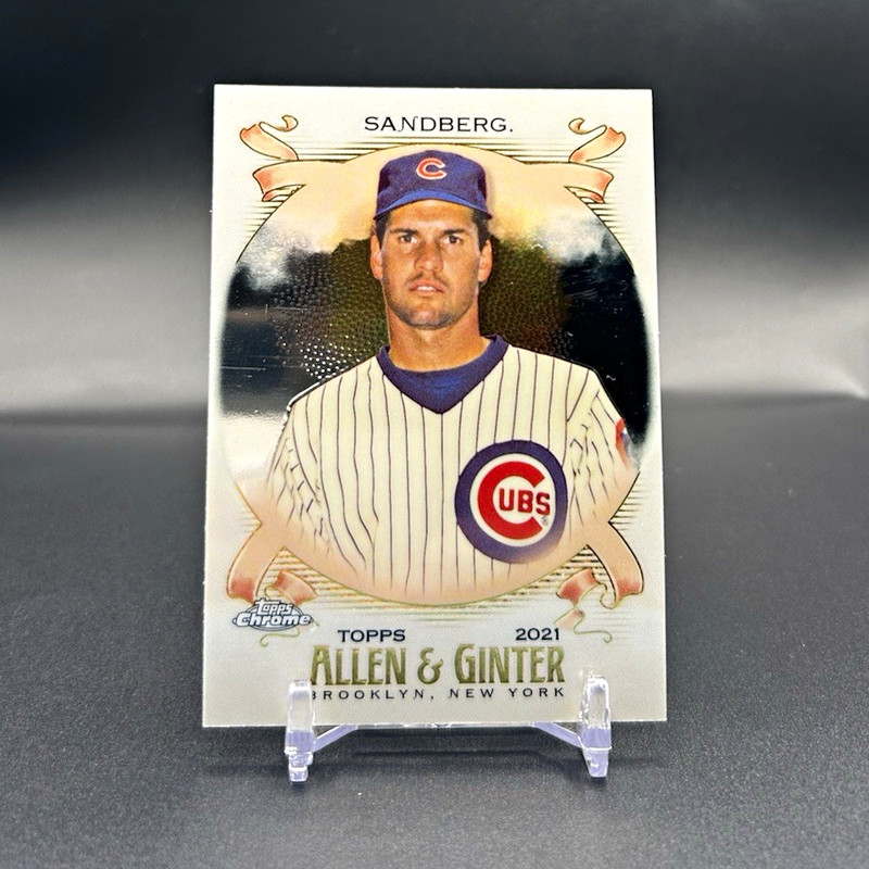 Topps 2021 Allen & Ginter Chrome Base Set Ryne Sandberg #49 Chicago Cubs ⚾️🚨