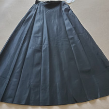 NWT MICHAELANGELO by DAVID'S BRIDAL Size 8 Black Long ALine Taffeta Skirt Formal
