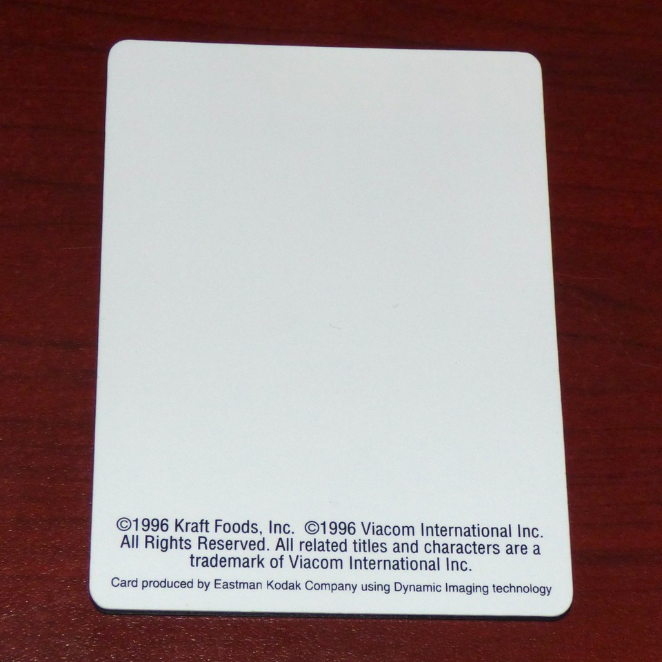 Modern Card Function NICKELODEON OSCAR MAYER 1996 LENTICULAR CARD REN AND STIMPY ROCKO'S ...