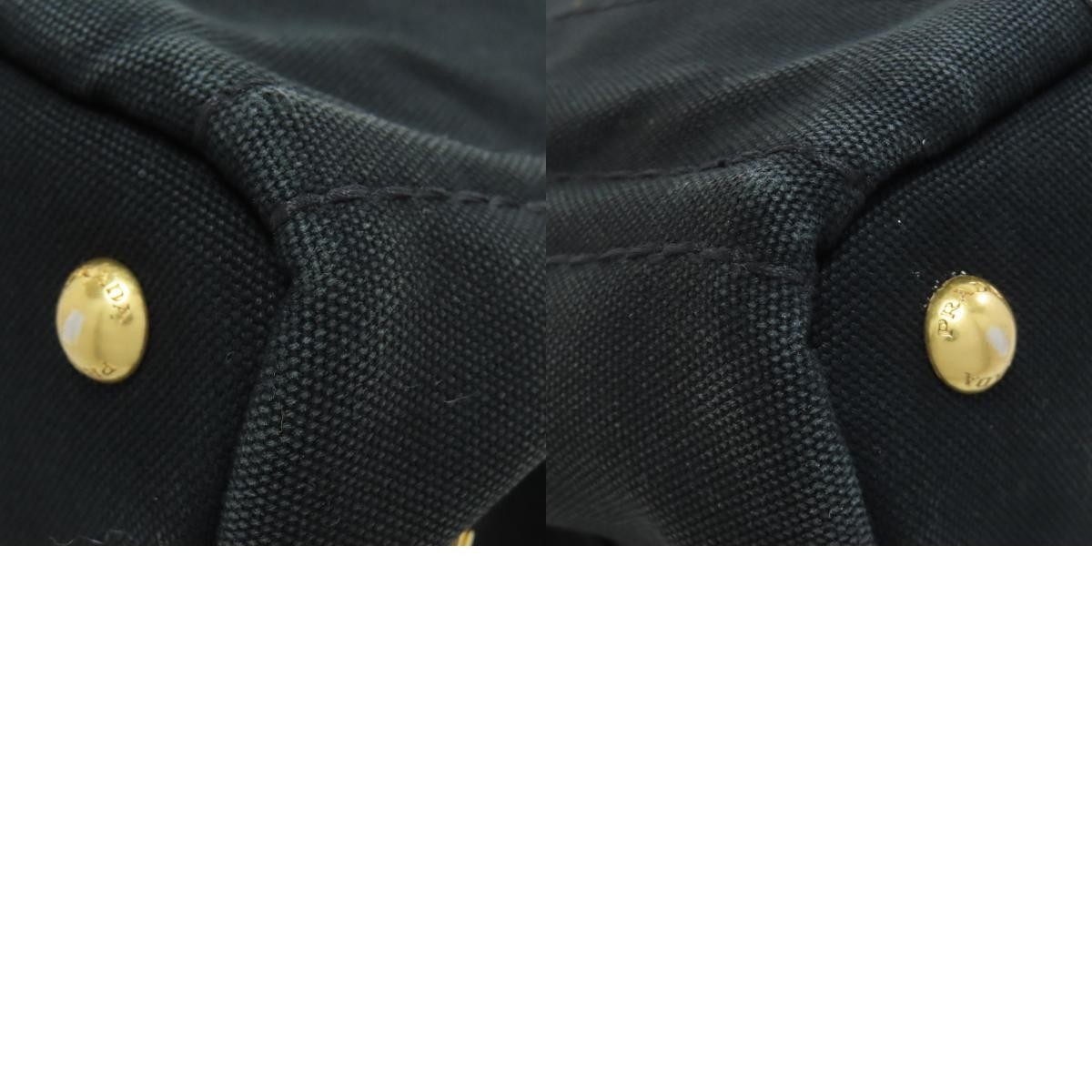 PRADA Canapa Mini 2WAY Handbag Canvas Ladies Used from japan thumbnail 10