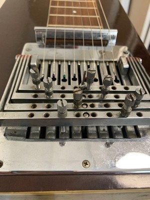 TEISCO G-DH 8 String Electric Pedal Steel Guitar Vintage with Case