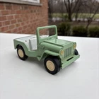 Vintage 1960s Tonka Green National Park Metal Jeep Folding Windshield  60s