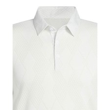 Adidas Mens Ultimate365 Micro Texture White Diamond Golf Polo Shirt Sz Small 70