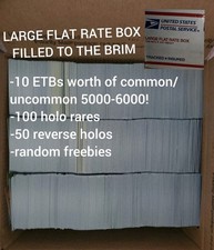 Pokemon BULK LOT 5000-6000 Cards, 100 HOLO rares, 50 REVERSE  FREEBIES 99 NM