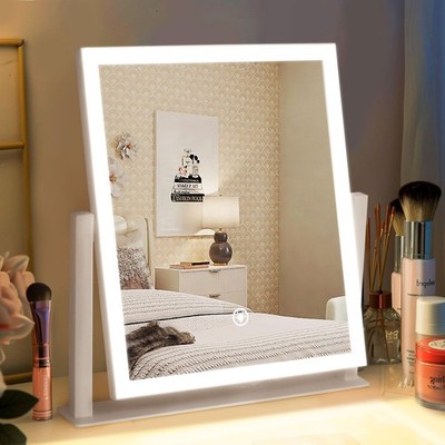 Lighted Makeup Mirror, Hollywood Vanity Mirror with Lights, Three Color Light...