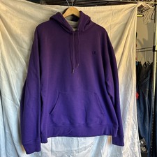 Men  s Champion Purple XL Hoodie Sweatshirt Excellent Condition 100 Cotton